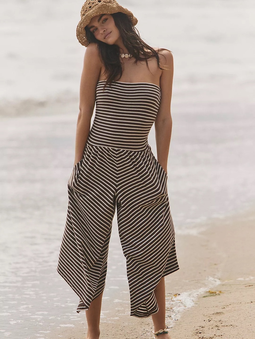 Free People Daley Cropped Jumpsuit